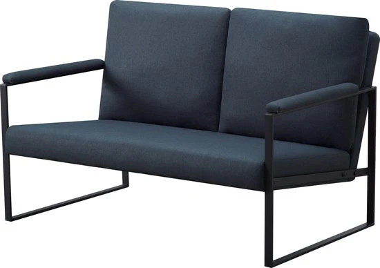 Zitbank voor 2 Personen - Blauw - 125 x 80 x 77 cm - Loveseat - Stijlvol en Comfortabel voor Elk Interieur