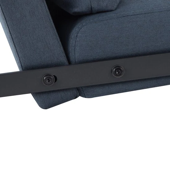 Zitbank voor 2 Personen - Blauw - 125 x 80 x 77 cm - Loveseat - Stijlvol en Comfortabel voor Elk Interieur - Afbeelding 9